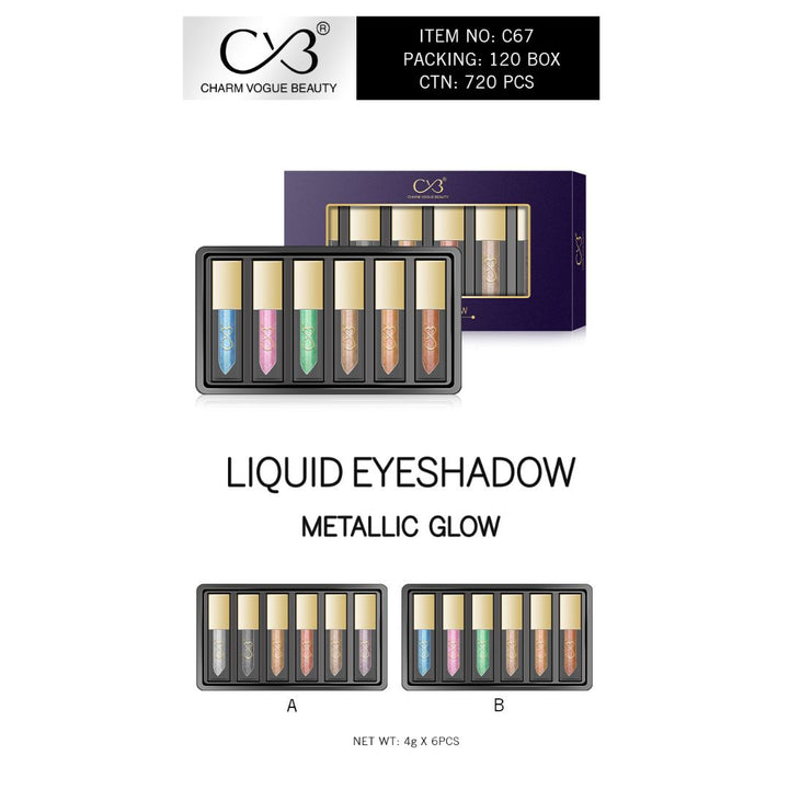 CVB Metallic Liquid Eyeshadow Set