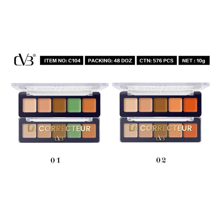 CVB 5 Color Concealer Kit