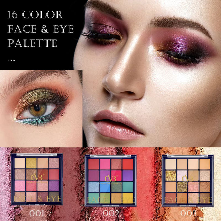 CVB Face & Eyes Palette 16 Colors